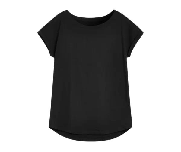 Women’s Cap Sleeve Tee (Black)
