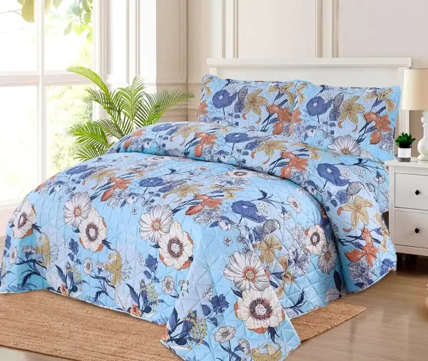 7 Pcs Printed Elegant Spring Look Comforter Set