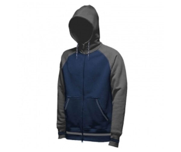 Grey and Blue Designer Hoodie