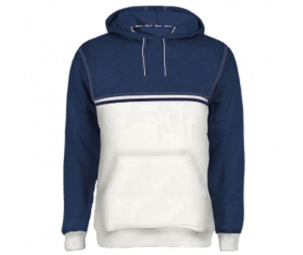 Royal Blue and White Designer Hoodie