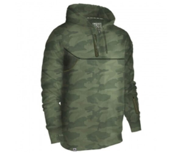 Soft Green Army Print Designer Hoodie