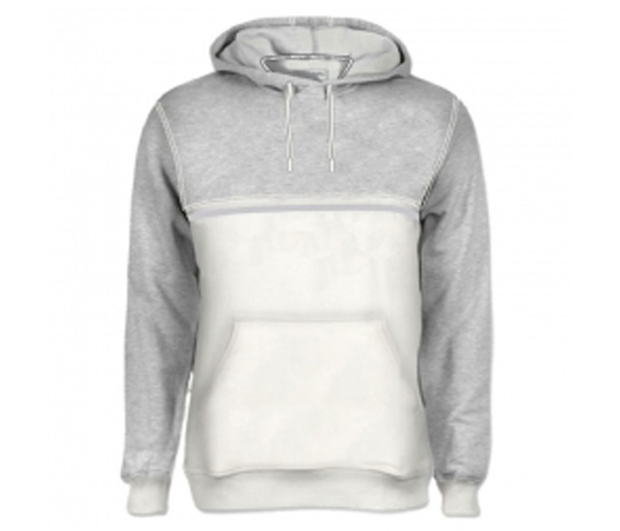 Soft Grey and White Designer Hoodie