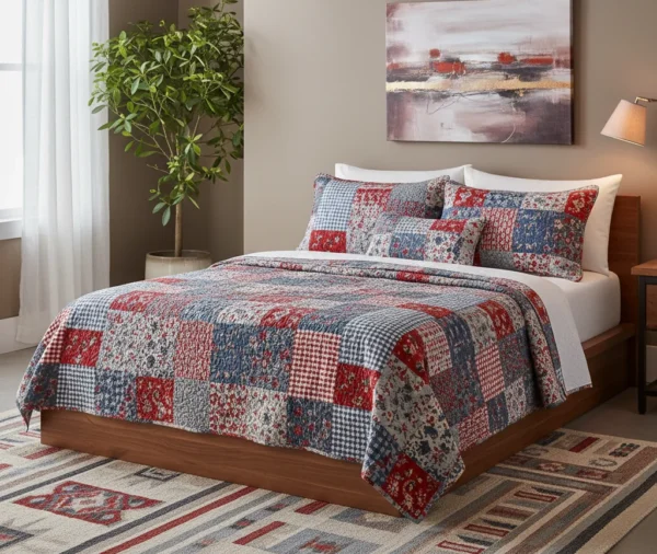 minimalist quilt ( 16. red and white quilt patterns )