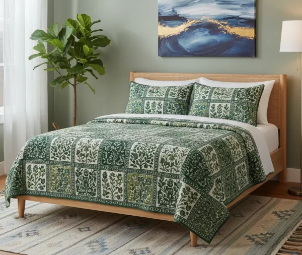Classic Block Printed Quilt Design