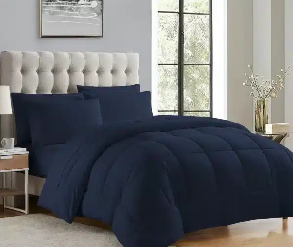 solid color comforter sets ( navy blue comforter sets )