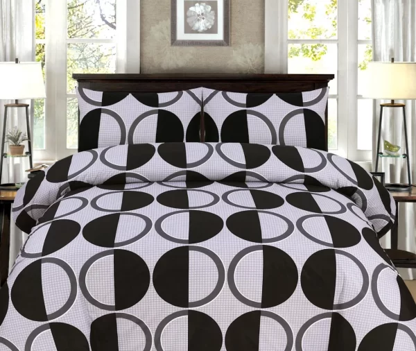Monochrome Circle Printed Duvet