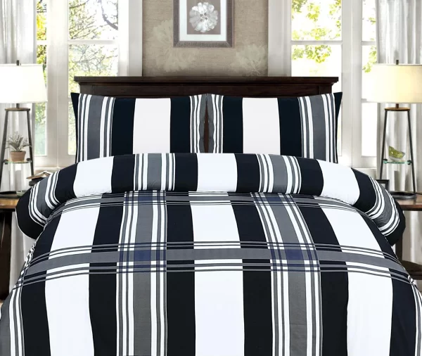 Plaid Striped Printed Duvet