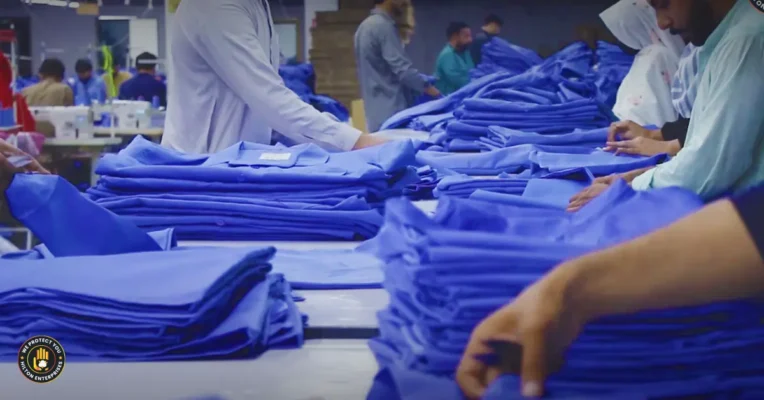 Quality control inspection in on demand apparel manufacturing process