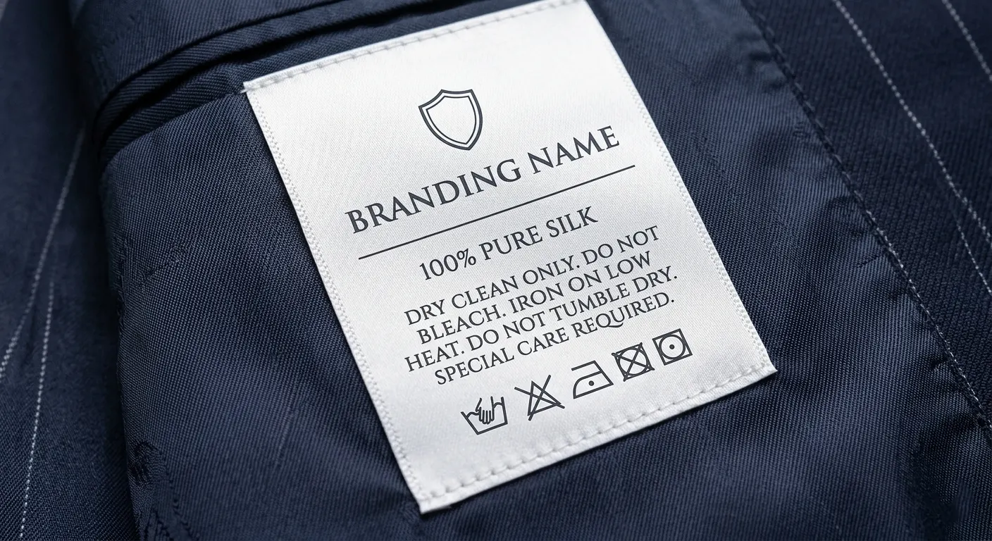 Custom printed care and size labels for private label clothing — Hilton Enterprises Pakistan